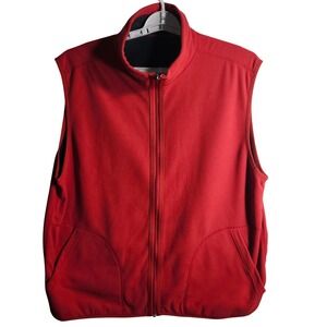 LG Red Zip Up Outdoor Activewear Layering